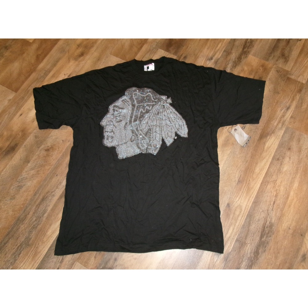 CHICAGO BLACKHAWKS 4XL BIG AND TALL MAJESTIC  00S Y2K  VINTAGE L2